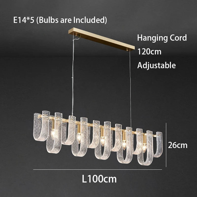 Modern LED Copper Living Room Ceiling Chandelier Lighting Luxury Lustres Restaurant Hanging Lamp Indoor Led Light Lustre Fixture