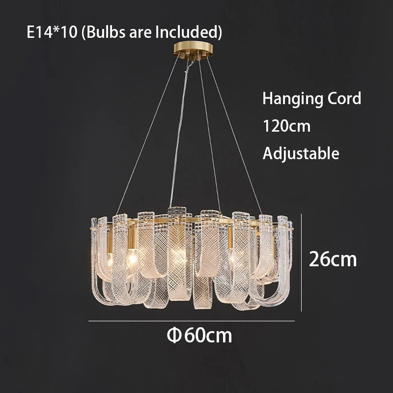 Modern LED Copper Living Room Ceiling Chandelier Lighting Luxury Lustres Restaurant Hanging Lamp Indoor Led Light Lustre Fixture