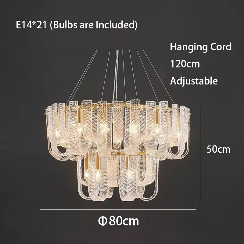 Modern LED Copper Living Room Ceiling Chandelier Lighting Luxury Lustres Restaurant Hanging Lamp Indoor Led Light Lustre Fixture