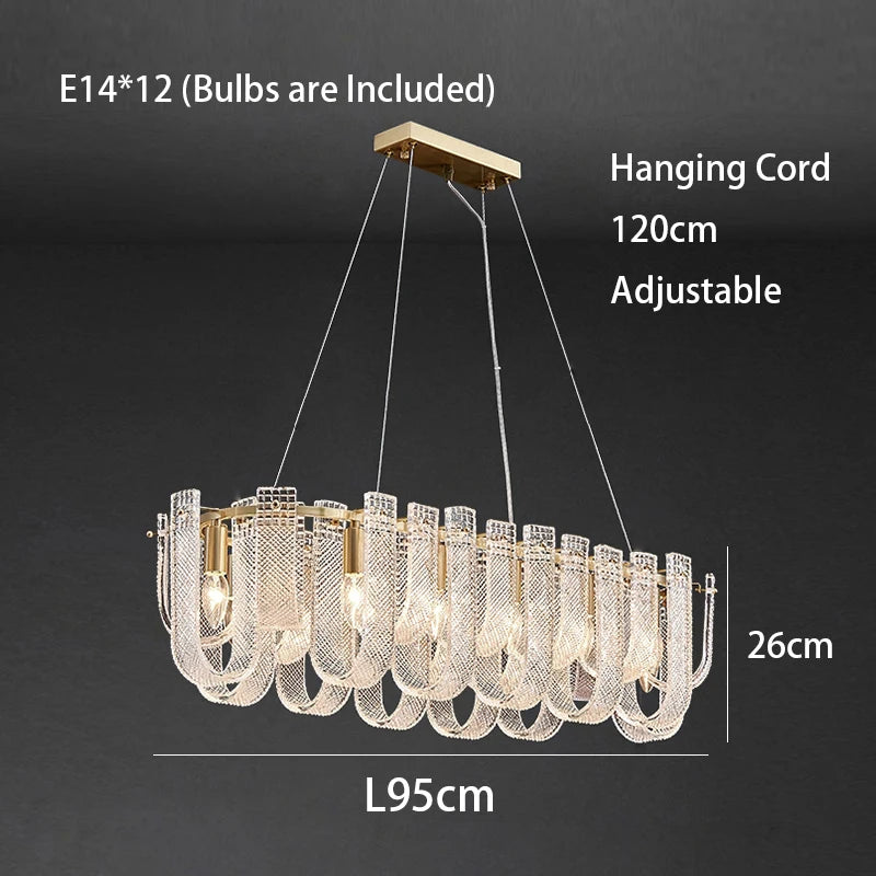 Modern LED Copper Living Room Ceiling Chandelier Lighting Luxury Lustres Restaurant Hanging Lamp Indoor Led Light Lustre Fixture