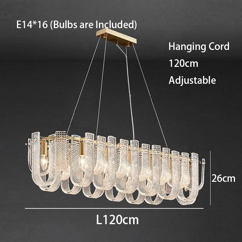 Modern LED Copper Living Room Ceiling Chandelier Lighting Luxury Lustres Restaurant Hanging Lamp Indoor Led Light Lustre Fixture